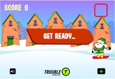 Mikołaj na snowbordzie