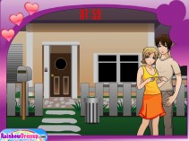 Całująca się para