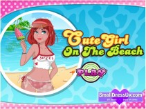 Słodka plażowiczka