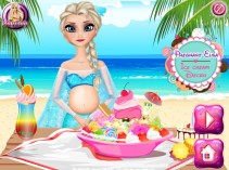 Elsa w ciąży - Lodowe smakołyki