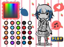 Pokoloruj dziewczynkę