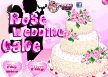 Tort weselny z różami