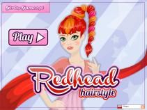 Rudowłose uczesanie