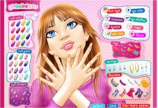 Paznokcie fryz i makijaż