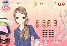 Make-up brązowowłosej