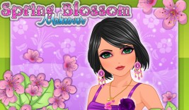 Makijaż w stylu kwiatu wiosny