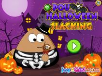 Halloweenowe zabawy Pou