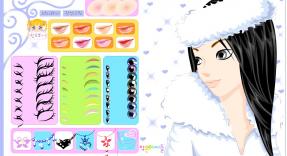 Umaluj czarnowłosą