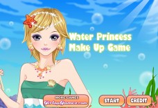 Makijaż wodnej księżniczki