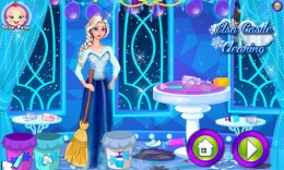 Elsa - sprzątanie zamku