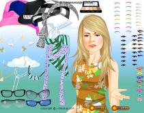 Blondyna i jej makijaż