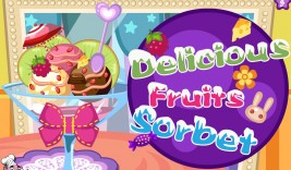 Pyszny sorbet z lodów owocowych