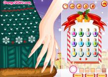 Świąteczny manicure