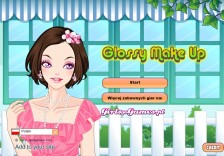 Błyszczący makijaż