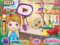 Małolata w ogródku