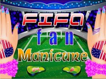 Manicure fana piłki