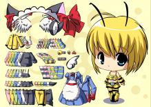 Przebrana za pszczołę