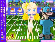 Dziewczyna na stadionie