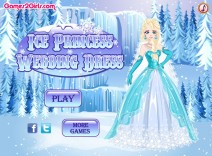 Suknia ślubna lodowej księżniczki