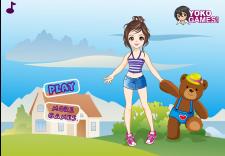 Dziewczynka z misiem