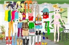 Dziewczynka w ogrodzie