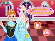 Elsa i Anna - Make-up Party