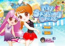 Dziewczyna na łyżwach