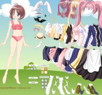 Ubierz mangową dziewczynę