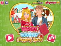 Filigranowa blondynka zimą