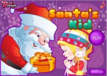 Mikołaj i dziewczynka