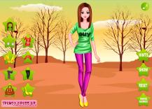 W kolorowych rajstopach i legginsach