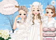 Zimowe ślubne stroje