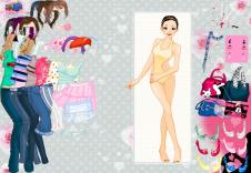 Szaro różowa ubieranka