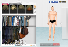 Modny chłopak zimą