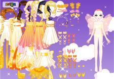 Dress up gold girl