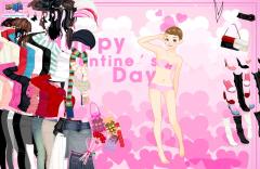 Śliczna dziewczyna na Walentynki