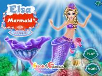 Elsa jako syrenka