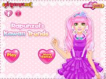 Roszpunka w stylu Kawaii