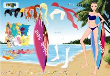 Dziewczyna na plaży