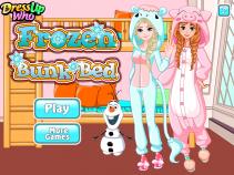 Piętrowe łóżko Elsy i Anny