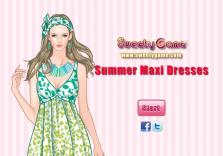 Kolorowne suknie maxi