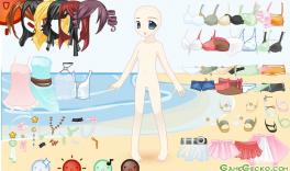 Dziewczynka na plaży