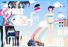 Z tęczą za plecami