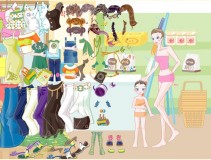 Mama i córka w supermarkecie