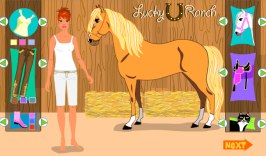 Ubierz konia i dżokejkę