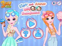 Elsa i Anna - Okulary DIY