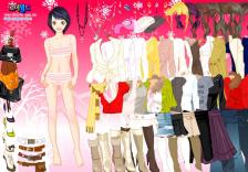 Ubierz zmarznięta dziewczynkę