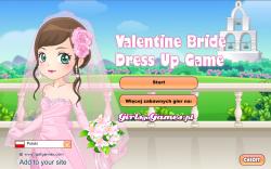 Walentyna w sukni ślubnej