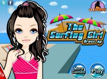 Dziewczyna surfująca