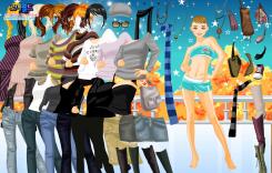 Spacer jesienną nocą